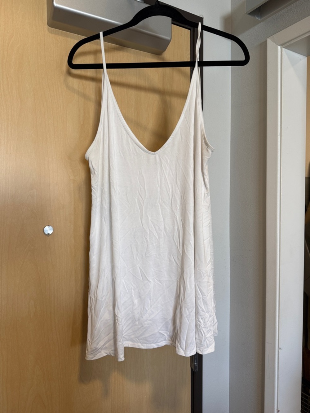 Simple Ivory Slip Tank Top